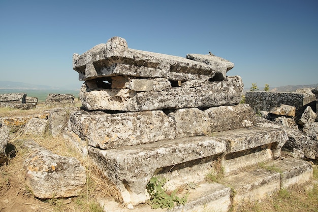 Grobowiec w Hierapolis Starożytne Miasto Pamukkale Denizli Turkiye