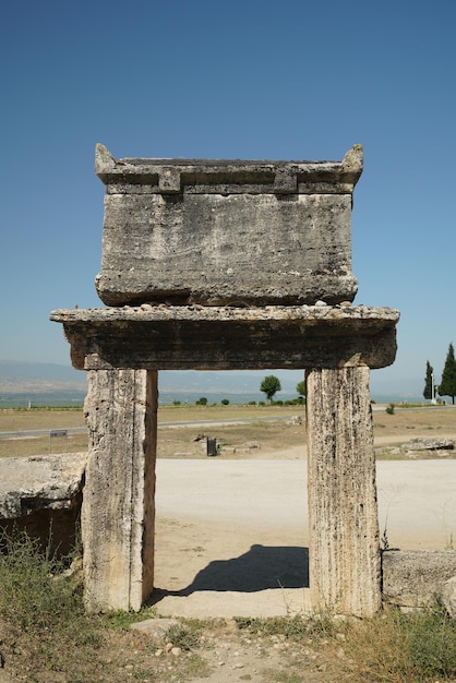 Grobowiec w Hierapolis Starożytne Miasto Pamukkale Denizli Turkiye