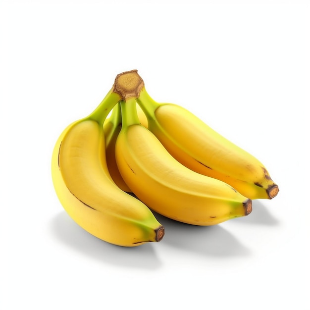 Gromada bananów wyizolowana na białym tle banan wyizolowany w białym tле banan