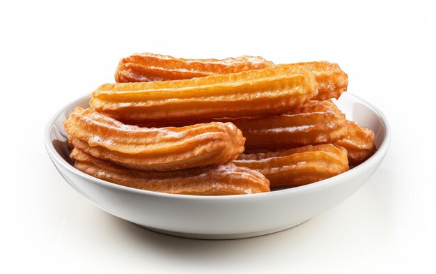 Gromada churros na białym stole