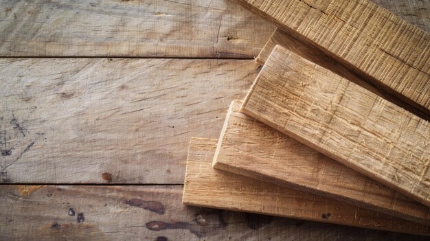 Gromada drewna na drewnianej podłodze