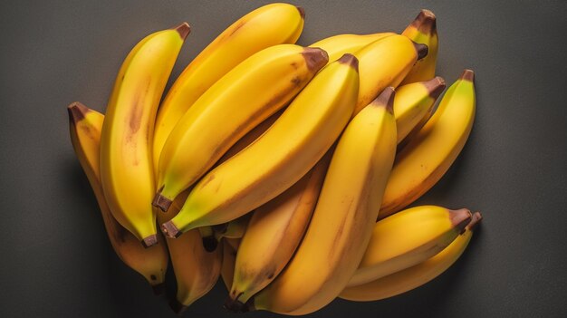 Gromada świeżych bananów