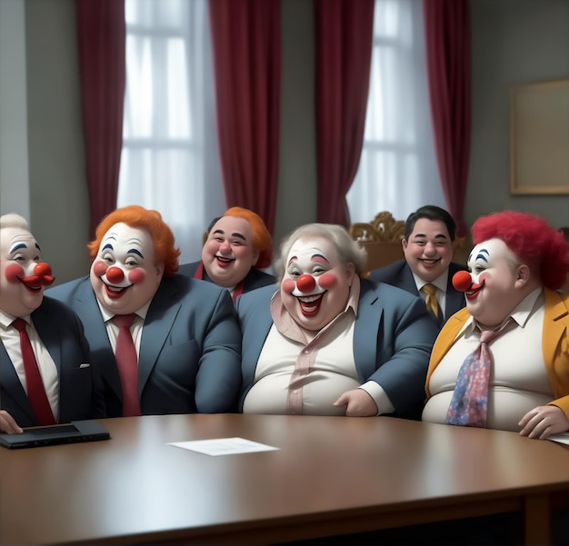 Zdjęcie grubi klauni politycy w kongresie
