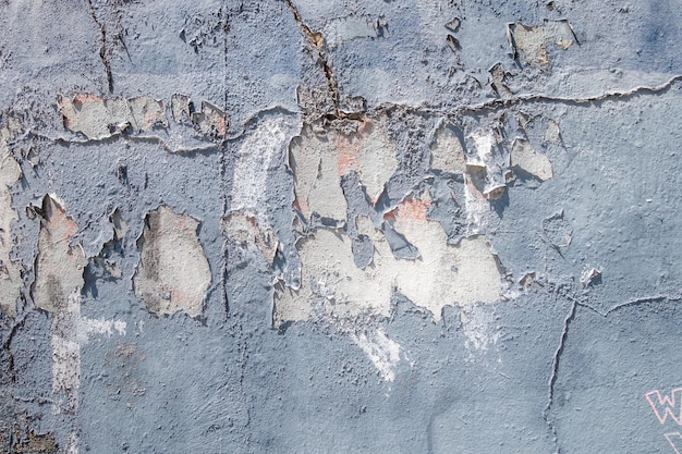 Grunge Błękitna betonowa ściana tekstura tło