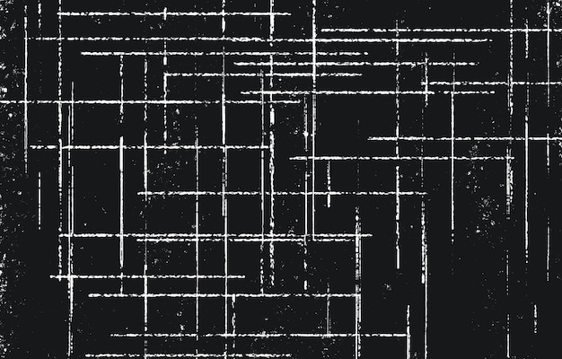 Grunge czarno-biały wzór Monochromatyczne cząstki streszczenie tekstura Tło pęknięć i zadrapań