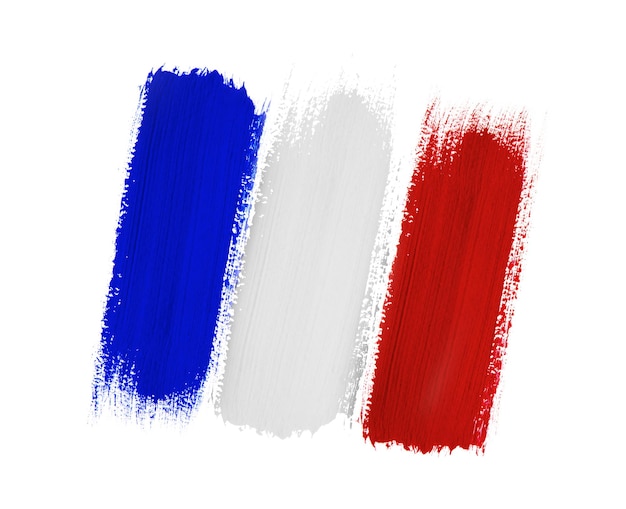 Grunge flaga Francji w tle
