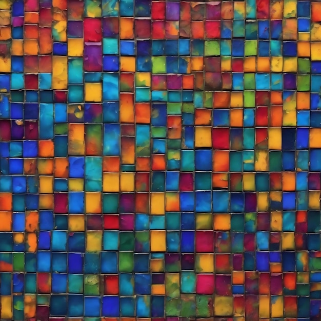Grunge mozaika dekoracyjny element tapety z żywymi plamkami farby