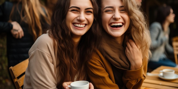 Zdjęcie grupa kobiet śmiejących się i śmiejących się