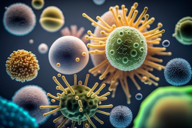 Grupa komórek wirusowych Mikroorganizmy bakteryjne w koleBakterie i zarazki kolorowy zestawchoroby mikroorganizmówpowodującebakterie rak komórkowy zarodekbakteriewirusygrzybypierwotniaki probiotyczne