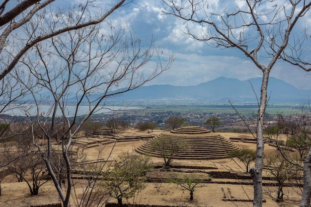 Guachimontones piramidy Stanowisko archeologiczne Tradycja Teuchitlan w Guadalajara Jalisco Meksyk