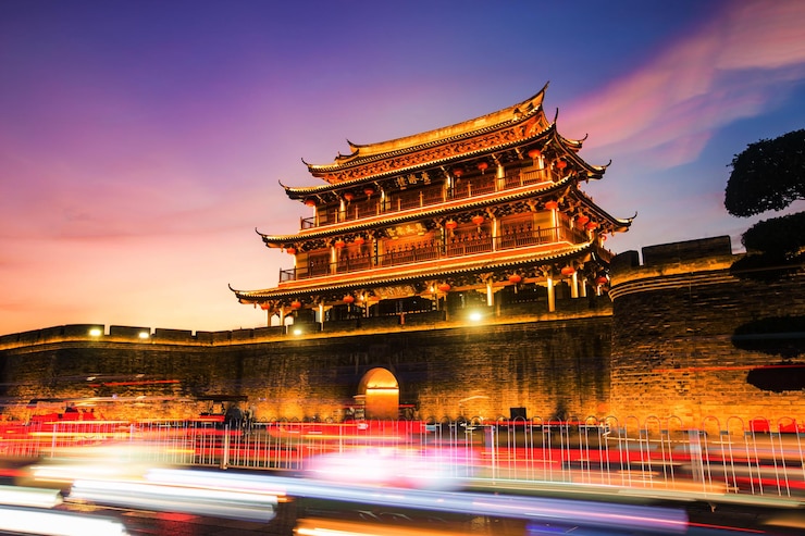Zdjęcie guangjimen, miasto chaozhou, prowincja guangdong