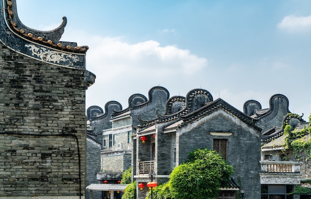 Guangzhou Lingnan Starożytne budynki i domy