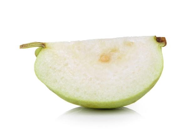 Guawa owoc na biel ścianie