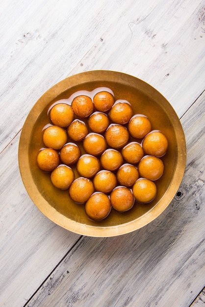 Gulab Jamun Lub Gulaab Jamun To Słodki Mithai Na Bazie Mleka