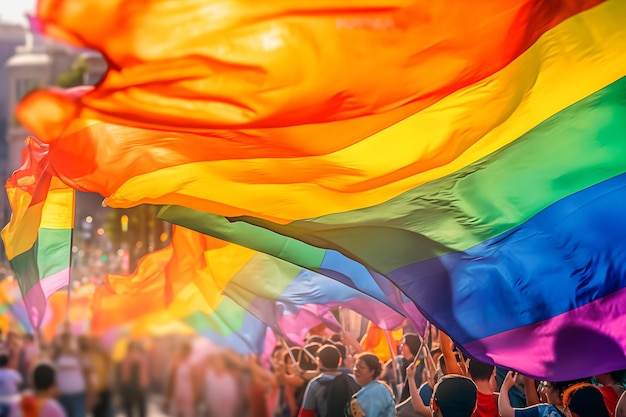 GutaiInspired Pride Parade Dynamiczny pokaz kolorowych flag i radosnych ruchów