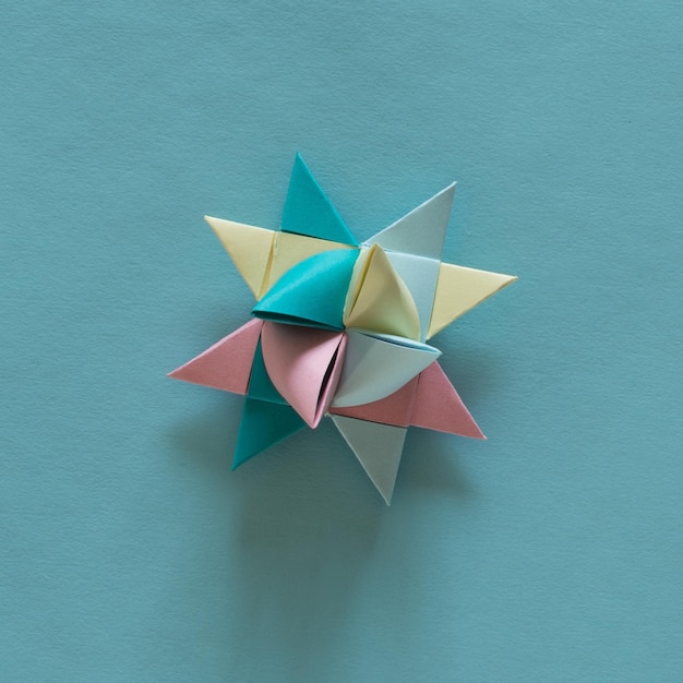 Zdjęcie gwiazdy origami 3d