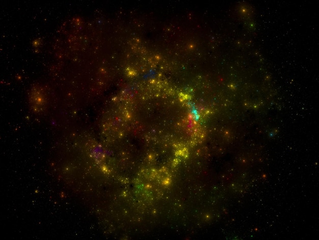 Gwiaździsta tekstura tła przestrzeni kosmicznej Kolorowe Starry Night Sky