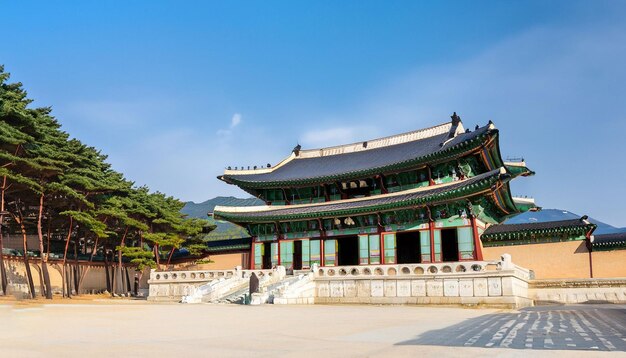 Zdjęcie gyeongbokgung pałac generatywny ai