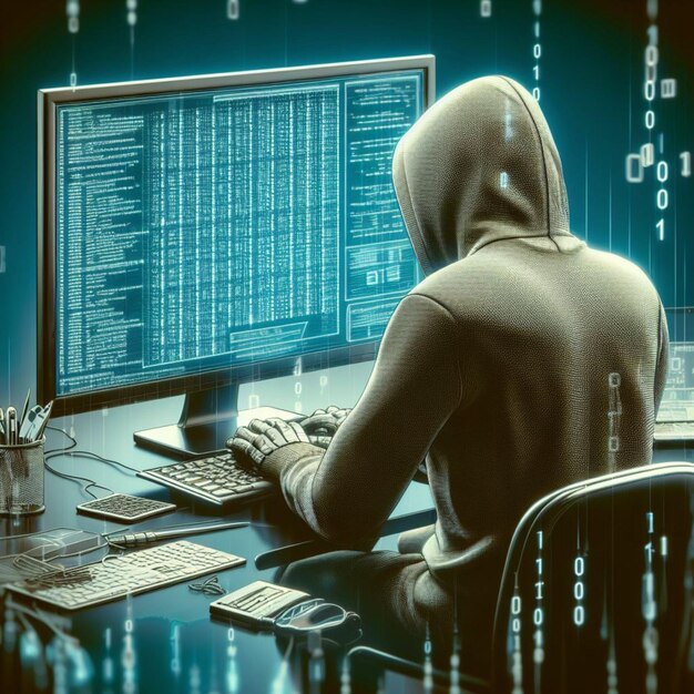 Zdjęcie hacker zdjęcie cyber przestępstwo kodowanie zdjęcie chłopiec kodowanie hacker komputer hacking hacking pho