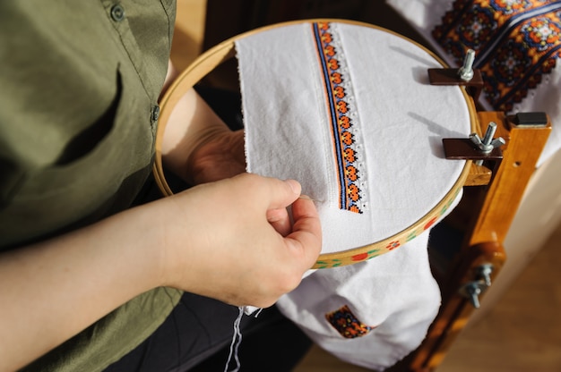Zdjęcie haft na ramce do haftowania (haft krzyżykowy)