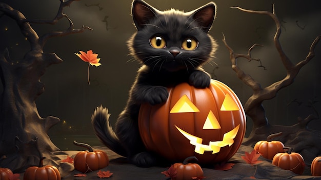 Halloween cat