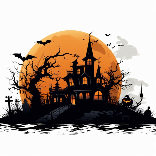 Halloween clip art białe tło