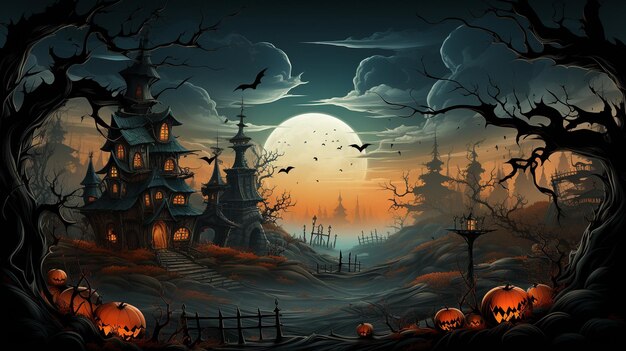 Halloween: dyni na cmentarzu w przerażającą noc