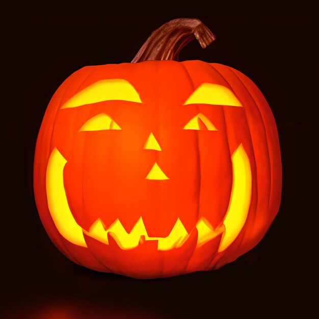 Zdjęcie halloween dyniana głowa jack twarz przerażający październik