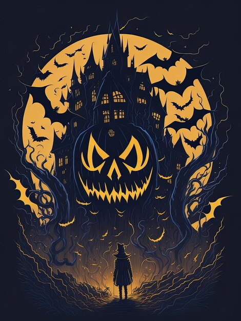 Halloween Enchantment Pumpkin Hoodies Witchy Magic i Batthemed T-shirts