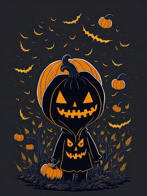 Halloween Enchantment Pumpkin Hoodies Witchy Magic i Batthemed T-shirts