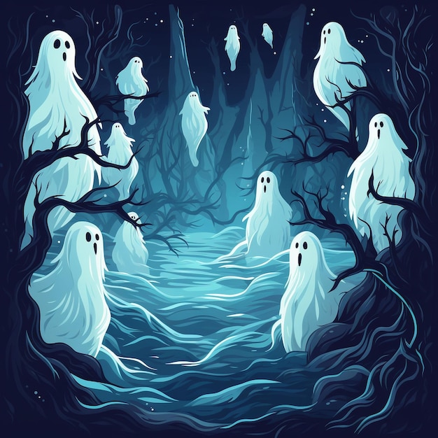 Halloween Ghost Art