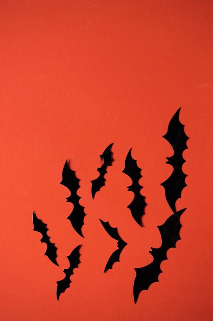 Halloween i koncepcja dekoracji latające nietoperze papierowe