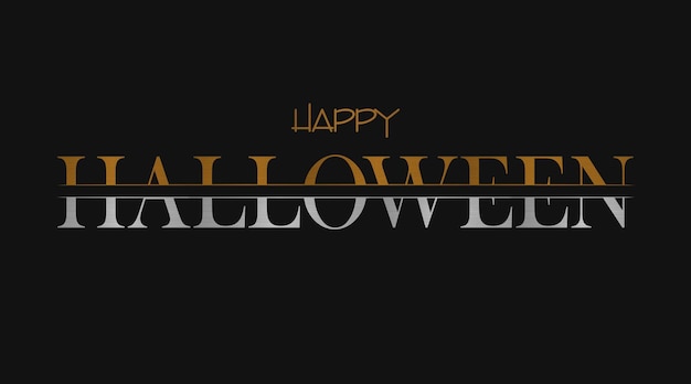 Halloween Kreatywny tekst w stylu biznesowym na szarym tle