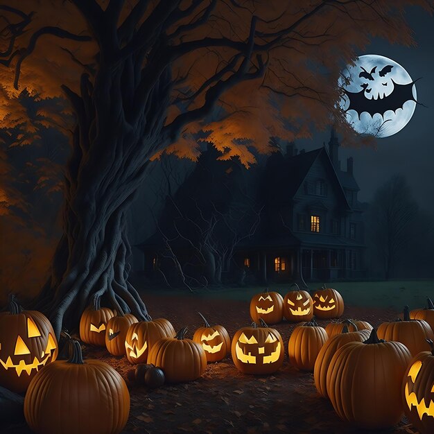 Halloween, najbardziej przerażający dzień w roku, stworzony przez Ai.