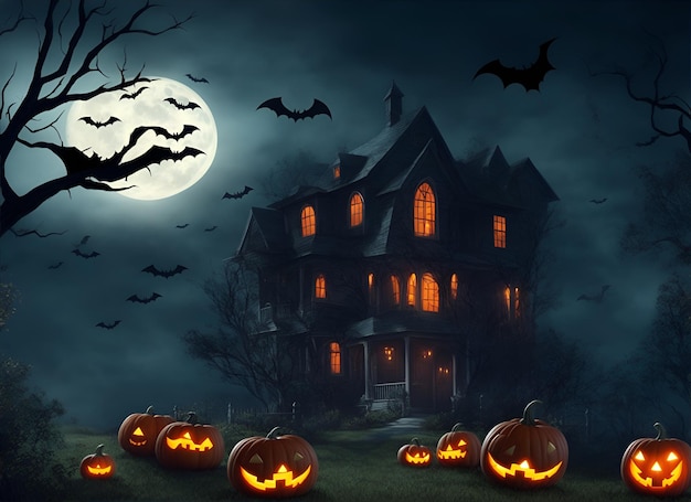 Halloween, najstraszniejszy dzień w roku Tło horroru