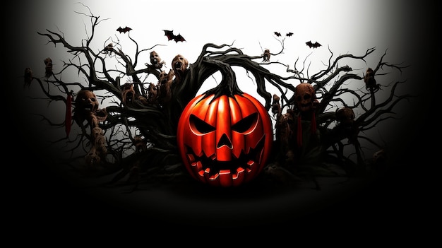 Halloween noc impreza przerażająca noc dyni Halloween dom Bakcground