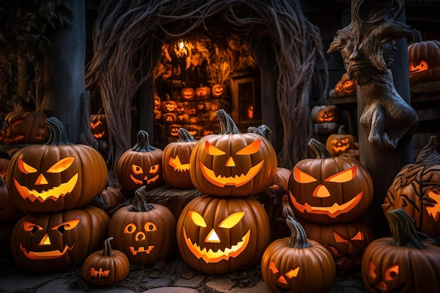 Halloween_Pumpkins_SpookyFaces