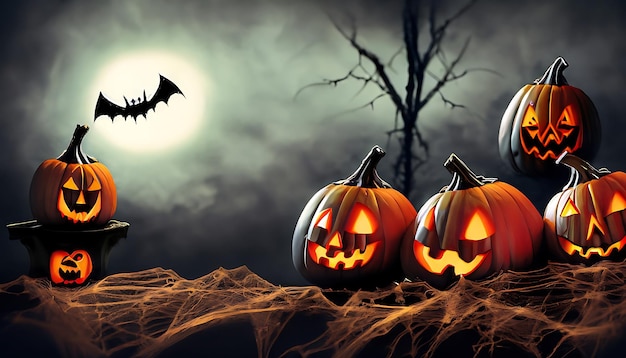 Halloween Straszna noc z dynią