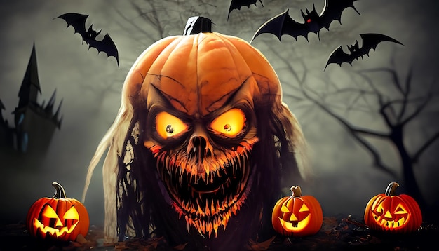 Halloween Straszna noc z dynią