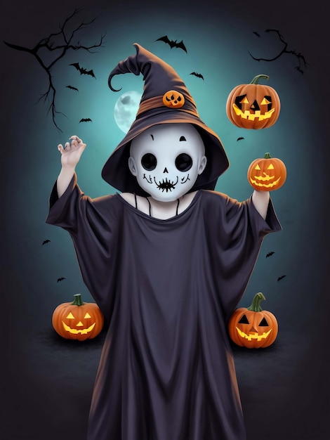 Halloweenowa bania odizolowywająca na białym tle