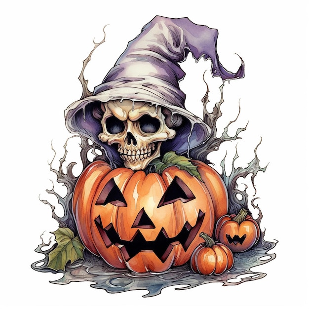 Halloweenowa ilustracja