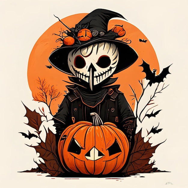 Halloweenowa ilustracja