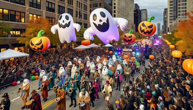 Halloweenowa parada uliczna