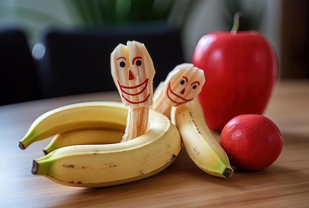 Halloweenowe przekąski Szkielet banana