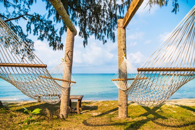 Zdjęcie hamak na plaży