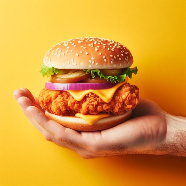 Hamburger McDonald's trzymający się za rękę