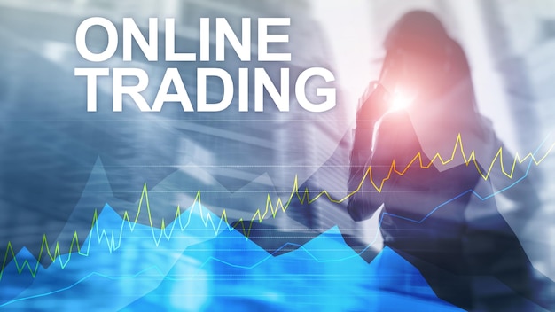 Handel online Koncepcja inwestycji i rynku finansowego na rynku Forex
