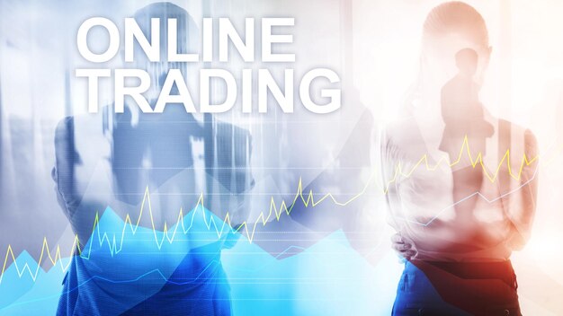 Handel online Koncepcja inwestycji i rynku finansowego na rynku Forex