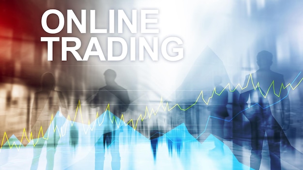 Handel online Koncepcja inwestycji i rynku finansowego na rynku Forex