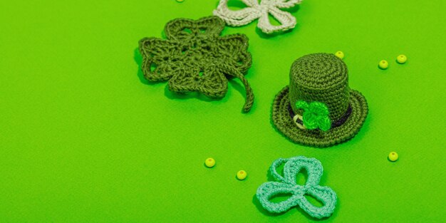 Handmade St Patrick's Day koncepcja Tradycyjny dekoracyjny symbol